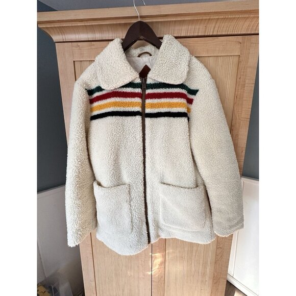 Pendleton Glacier Sunset Meadow Jacket Women’s Small Range Fleece Zip Coat *READ - Picture 3 of 10